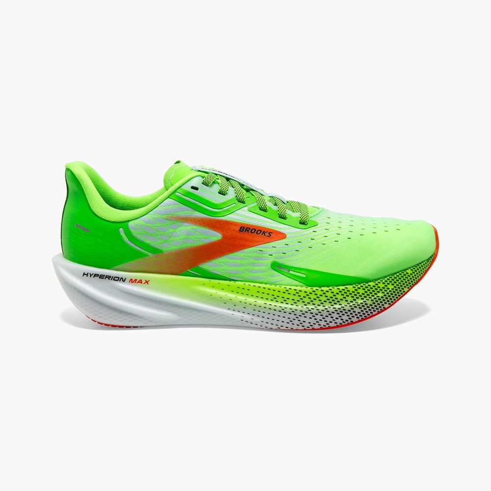 Chaussures Running Route Brooks Hyperion Max Corail Noir Homme | UJD-5592283